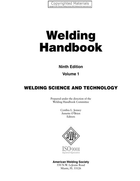 welding handbook aws pdf